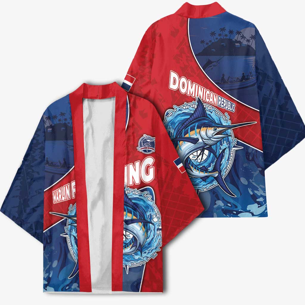 Dominican Republic Fishing Kimono Caribbean Master Baiter - Wonder Print Shop