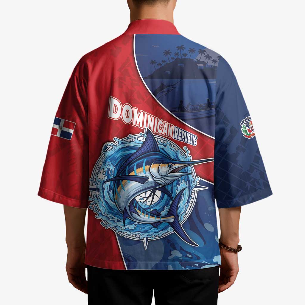 Dominican Republic Fishing Kimono Caribbean Master Baiter - Wonder Print Shop