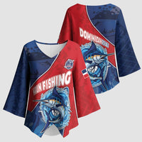 Dominican Republic Fishing Kimono Sleeve Blouse Caribbean Master Baiter - Wonder Print Shop