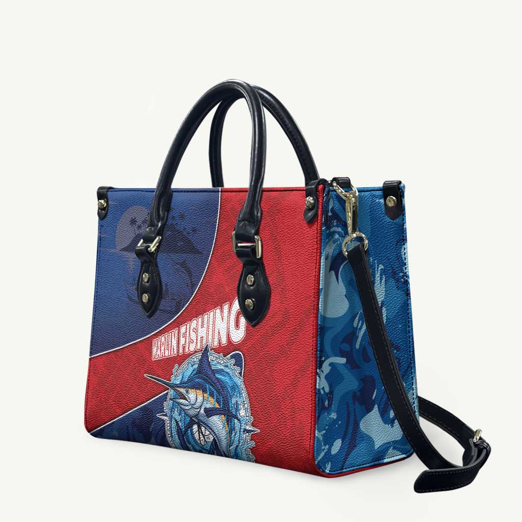 Dominican Republic Fishing Leather Bag Caribbean Master Baiter - Wonder Print Shop
