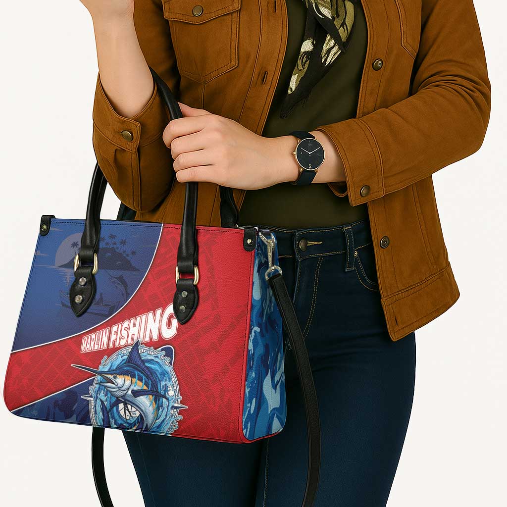 Dominican Republic Fishing Leather Bag Caribbean Master Baiter - Wonder Print Shop