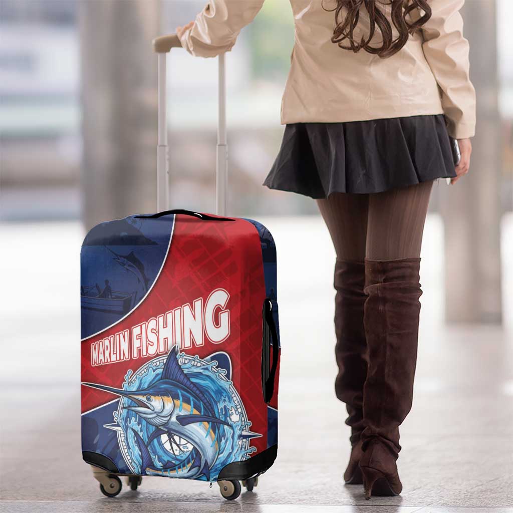 Dominican Republic Fishing Luggage Cover Caribbean Master Baiter - Wonder Print Shop