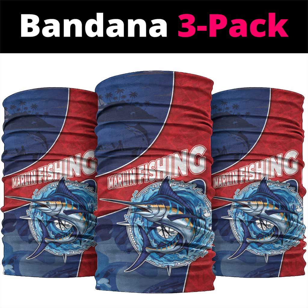Dominican Republic Fishing Neck Gaiter Caribbean Master Baiter - Wonder Print Shop