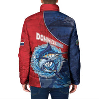 Dominican Republic Fishing Padded Jacket Caribbean Master Baiter - Wonder Print Shop