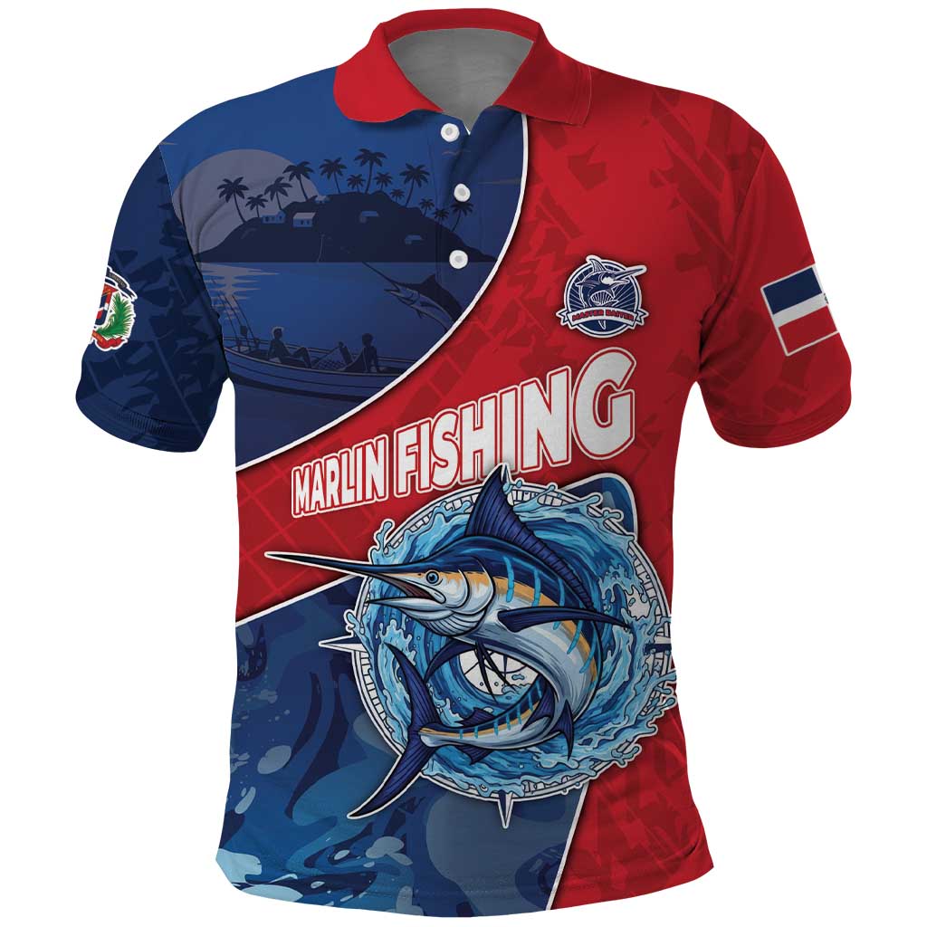 Dominican Republic Fishing Polo Shirt Caribbean Master Baiter - Wonder Print Shop