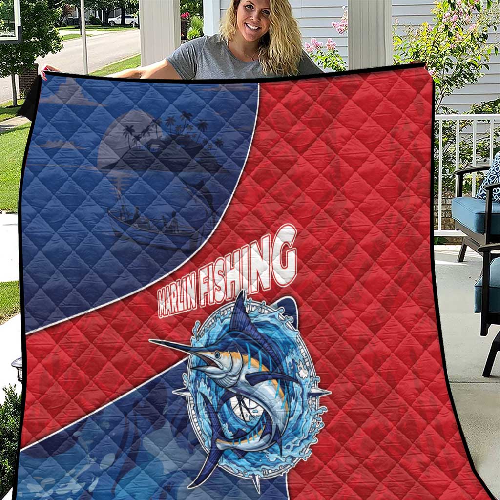 Dominican Republic Fishing Quilt Caribbean Master Baiter - Wonder Print Shop