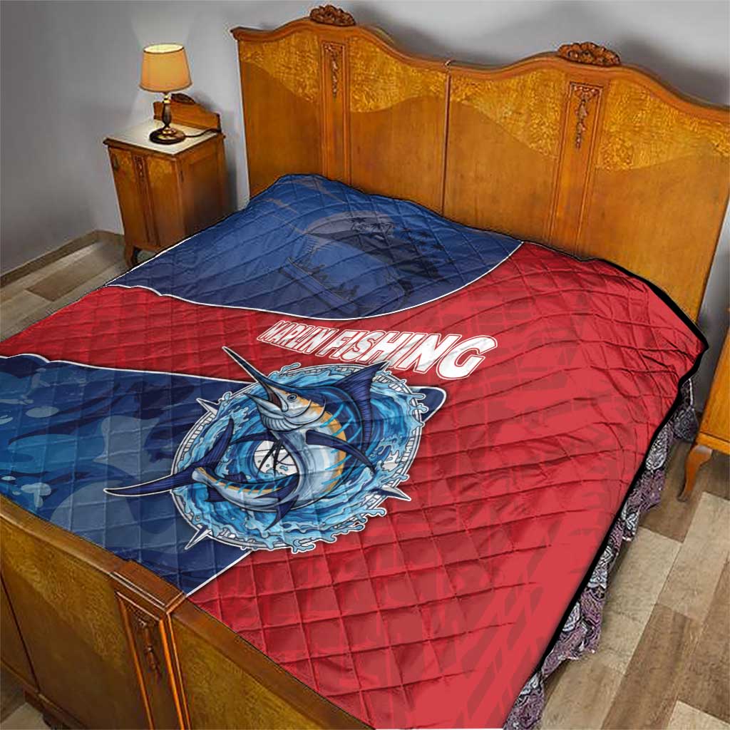 Dominican Republic Fishing Quilt Caribbean Master Baiter - Wonder Print Shop