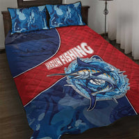 Dominican Republic Fishing Quilt Bed Set Caribbean Master Baiter - Wonder Print Shop
