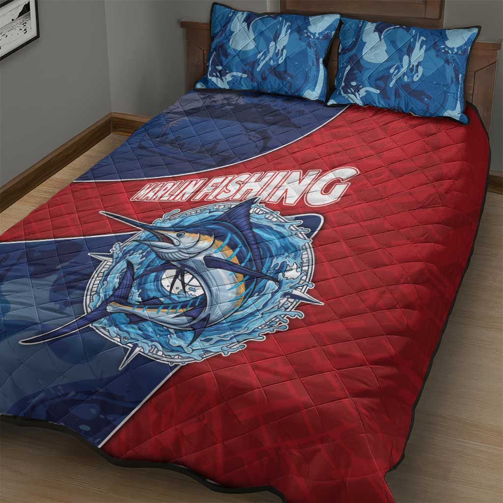 Dominican Republic Fishing Quilt Bed Set Caribbean Master Baiter - Wonder Print Shop