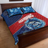 Dominican Republic Fishing Quilt Bed Set Caribbean Master Baiter - Wonder Print Shop