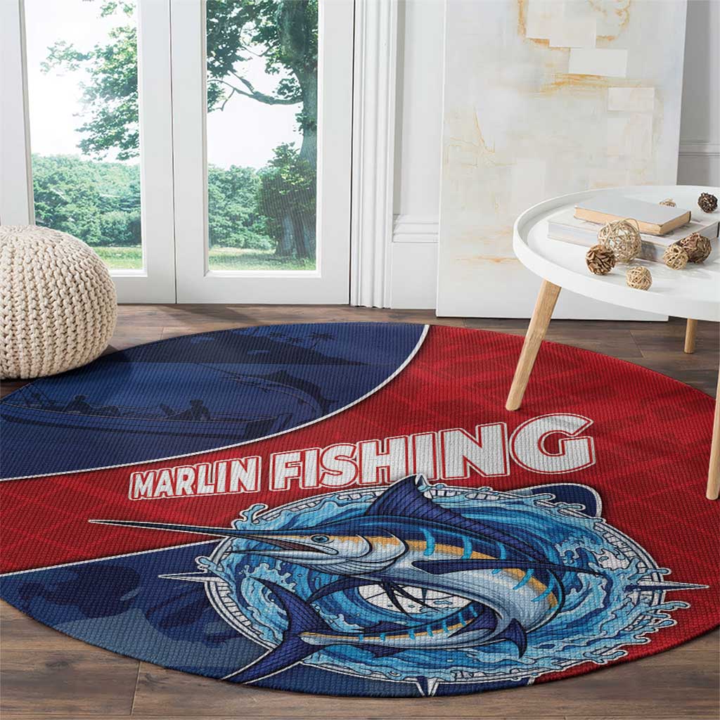 Dominican Republic Fishing Round Carpet Caribbean Master Baiter - Wonder Print Shop
