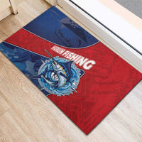 Dominican Republic Fishing Rubber Doormat Caribbean Master Baiter - Wonder Print Shop