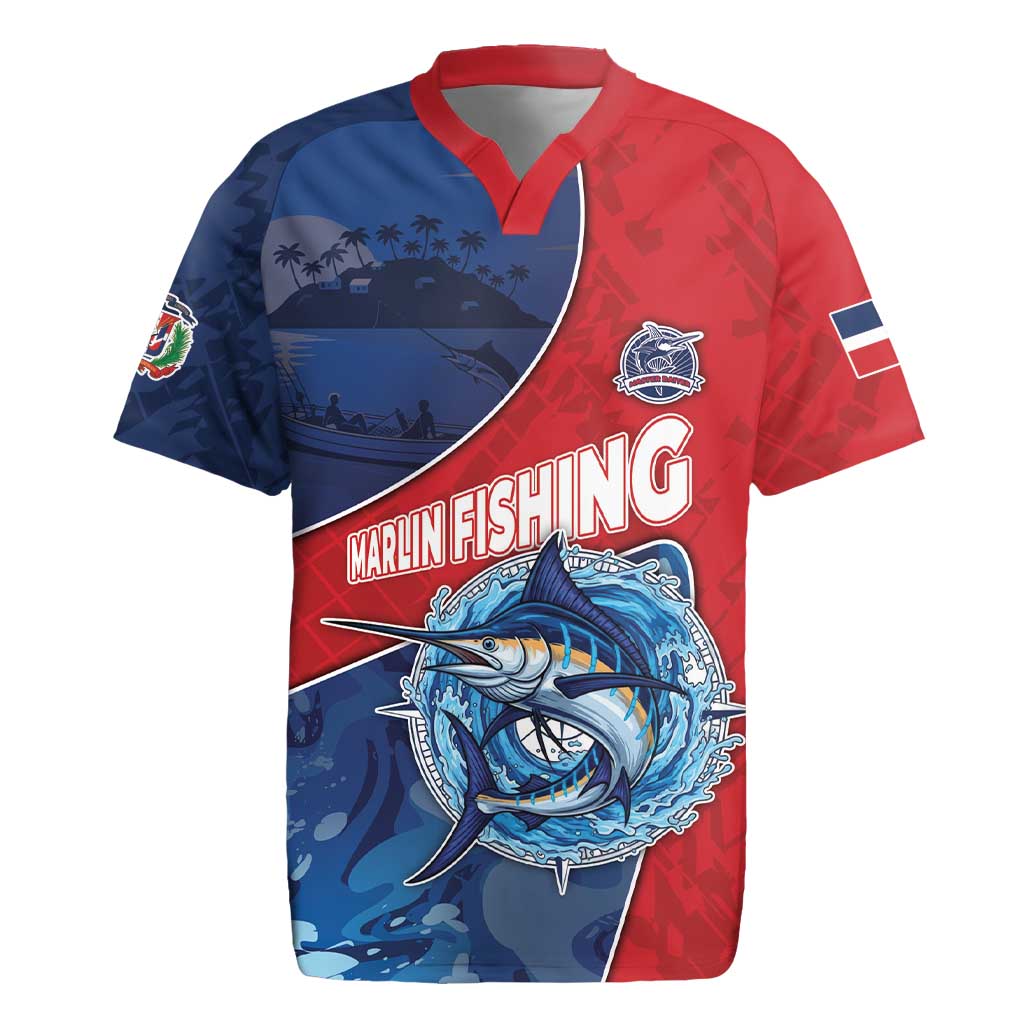 Dominican Republic Fishing Rugby Jersey Caribbean Master Baiter - Wonder Print Shop