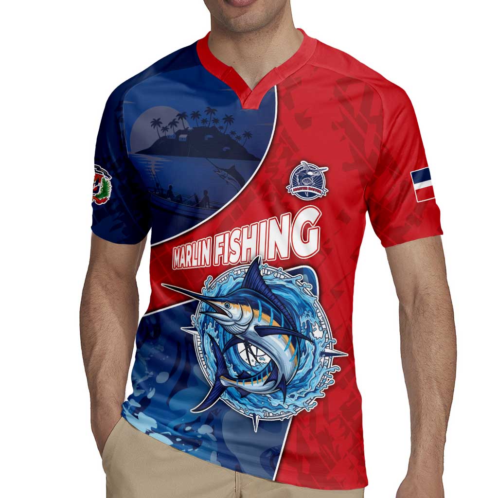 Dominican Republic Fishing Rugby Jersey Caribbean Master Baiter - Wonder Print Shop