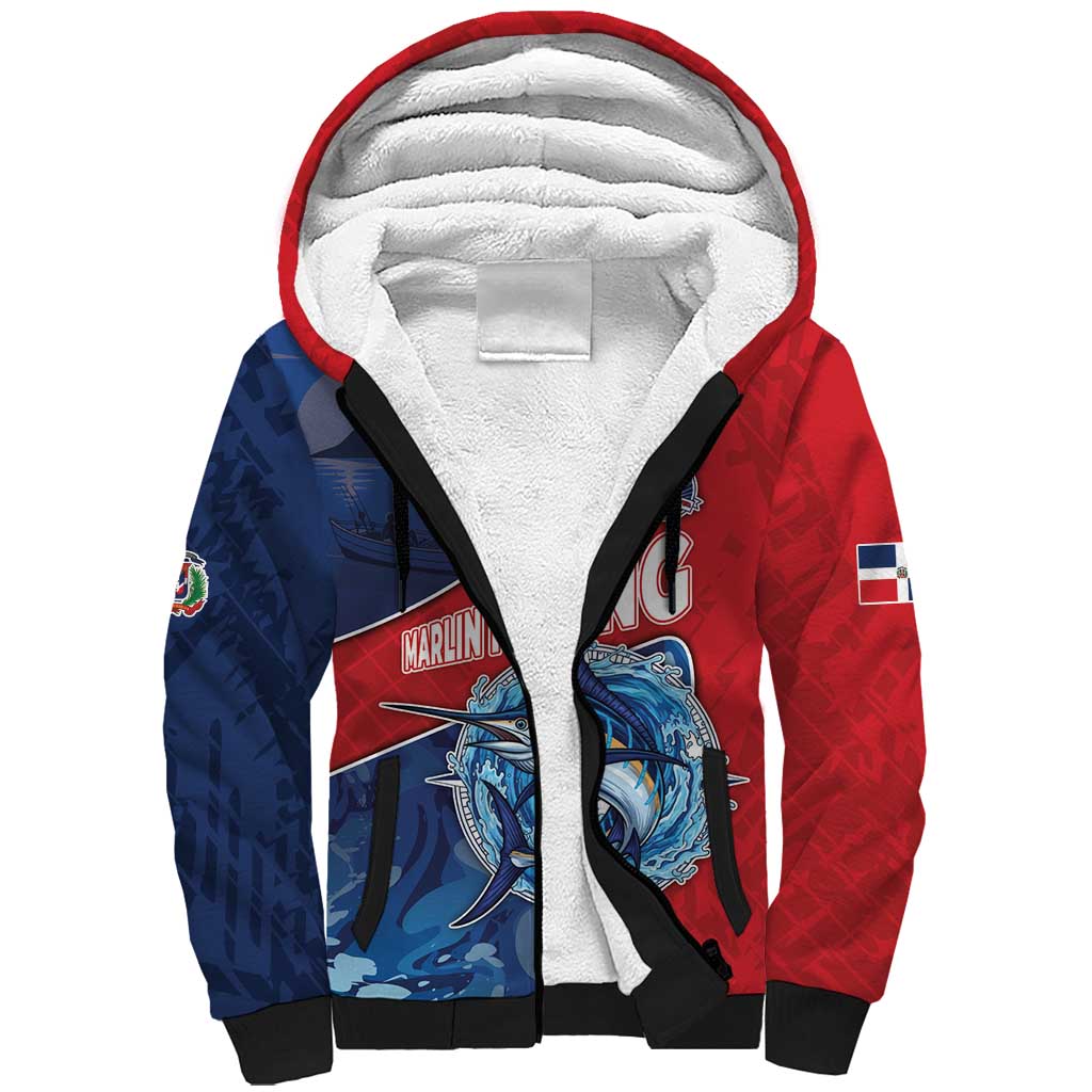 Dominican Republic Fishing Sherpa Hoodie Caribbean Master Baiter - Wonder Print Shop