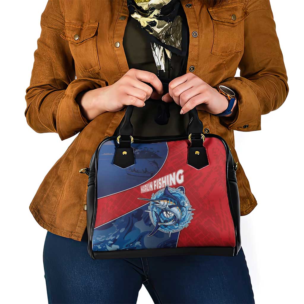 Dominican Republic Fishing Shoulder Handbag Caribbean Master Baiter - Wonder Print Shop