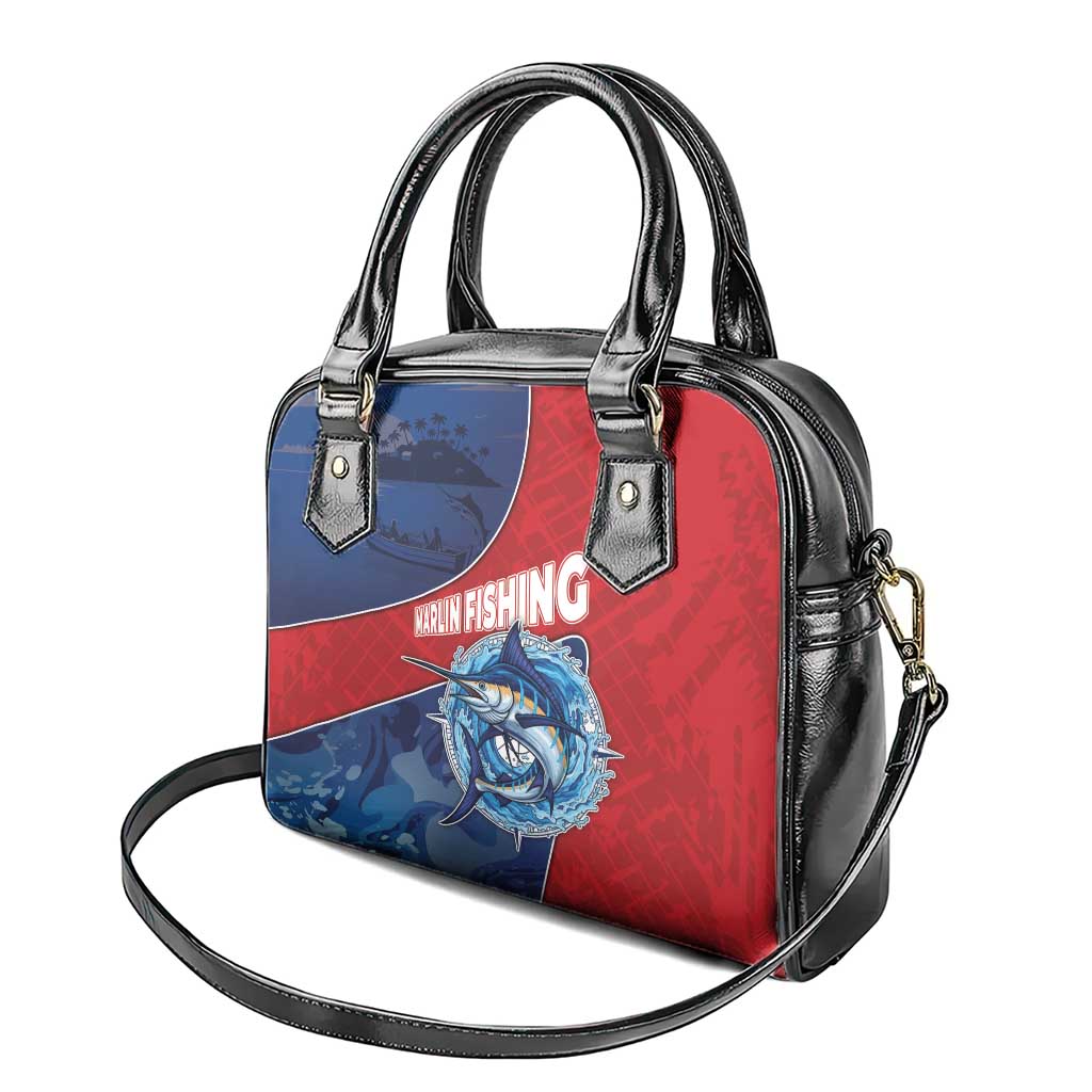Dominican Republic Fishing Shoulder Handbag Caribbean Master Baiter - Wonder Print Shop