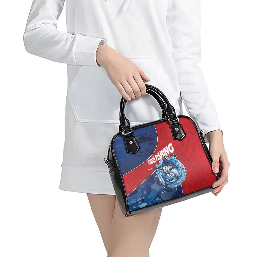 Dominican Republic Fishing Shoulder Handbag Caribbean Master Baiter - Wonder Print Shop