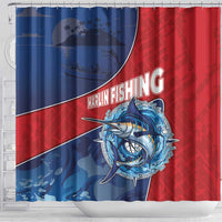 Dominican Republic Fishing Shower Curtain Caribbean Master Baiter - Wonder Print Shop