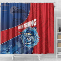 Dominican Republic Fishing Shower Curtain Caribbean Master Baiter - Wonder Print Shop