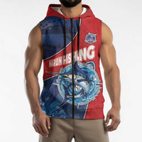 Dominican Republic Fishing Sleeveless Zip Hoodie Caribbean Master Baiter - Wonder Print Shop