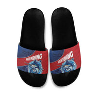 Dominican Republic Fishing Slide Sandals Caribbean Master Baiter - Wonder Print Shop