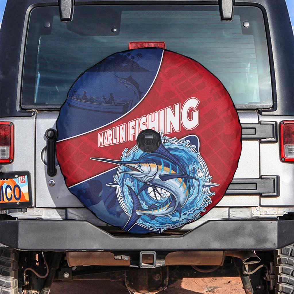 Dominican Republic Fishing Spare Tire Cover Caribbean Master Baiter - Wonder Print Shop
