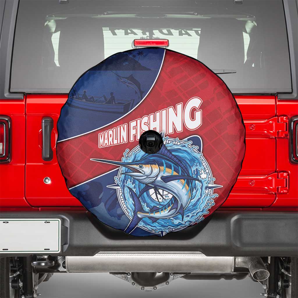 Dominican Republic Fishing Spare Tire Cover Caribbean Master Baiter - Wonder Print Shop