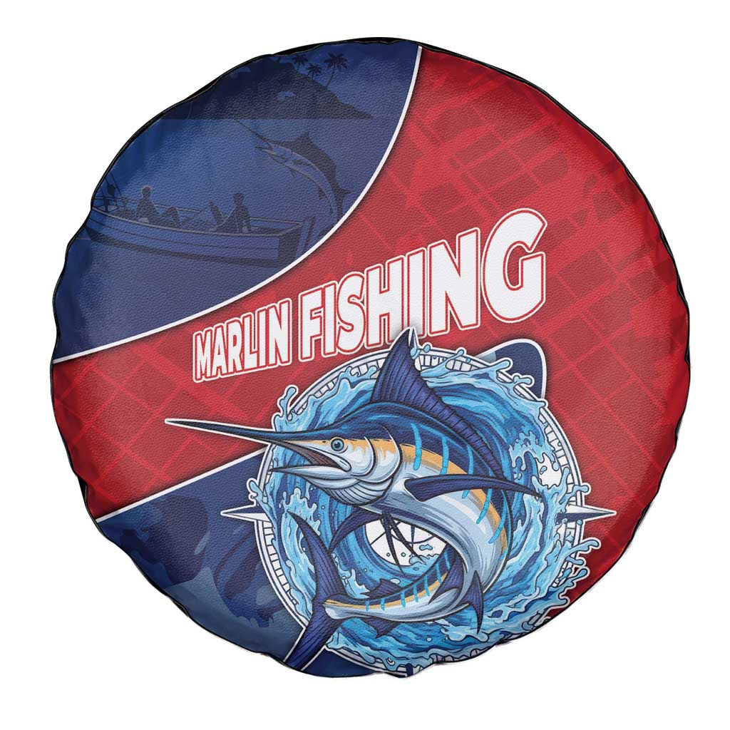 Dominican Republic Fishing Spare Tire Cover Caribbean Master Baiter - Wonder Print Shop