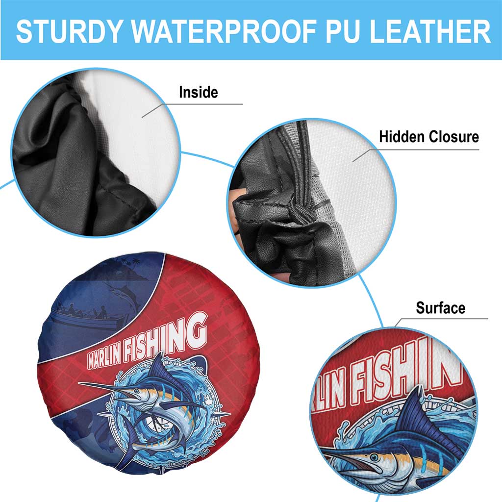 Dominican Republic Fishing Spare Tire Cover Caribbean Master Baiter - Wonder Print Shop