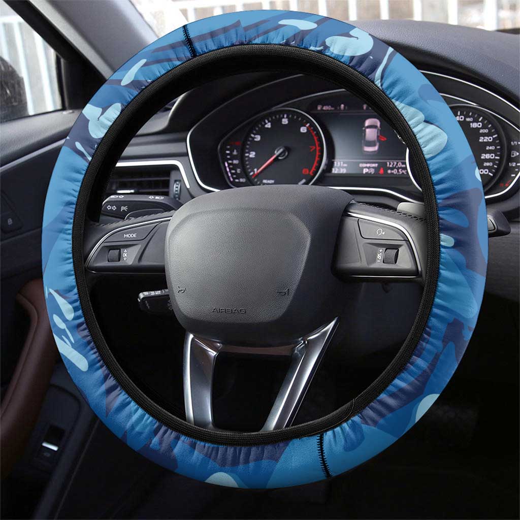 Dominican Republic Fishing Steering Wheel Cover Caribbean Master Baiter - Wonder Print Shop