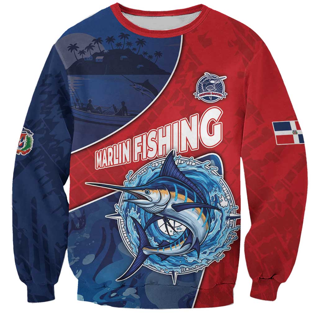 Dominican Republic Fishing Sweatshirt Caribbean Master Baiter - Wonder Print Shop