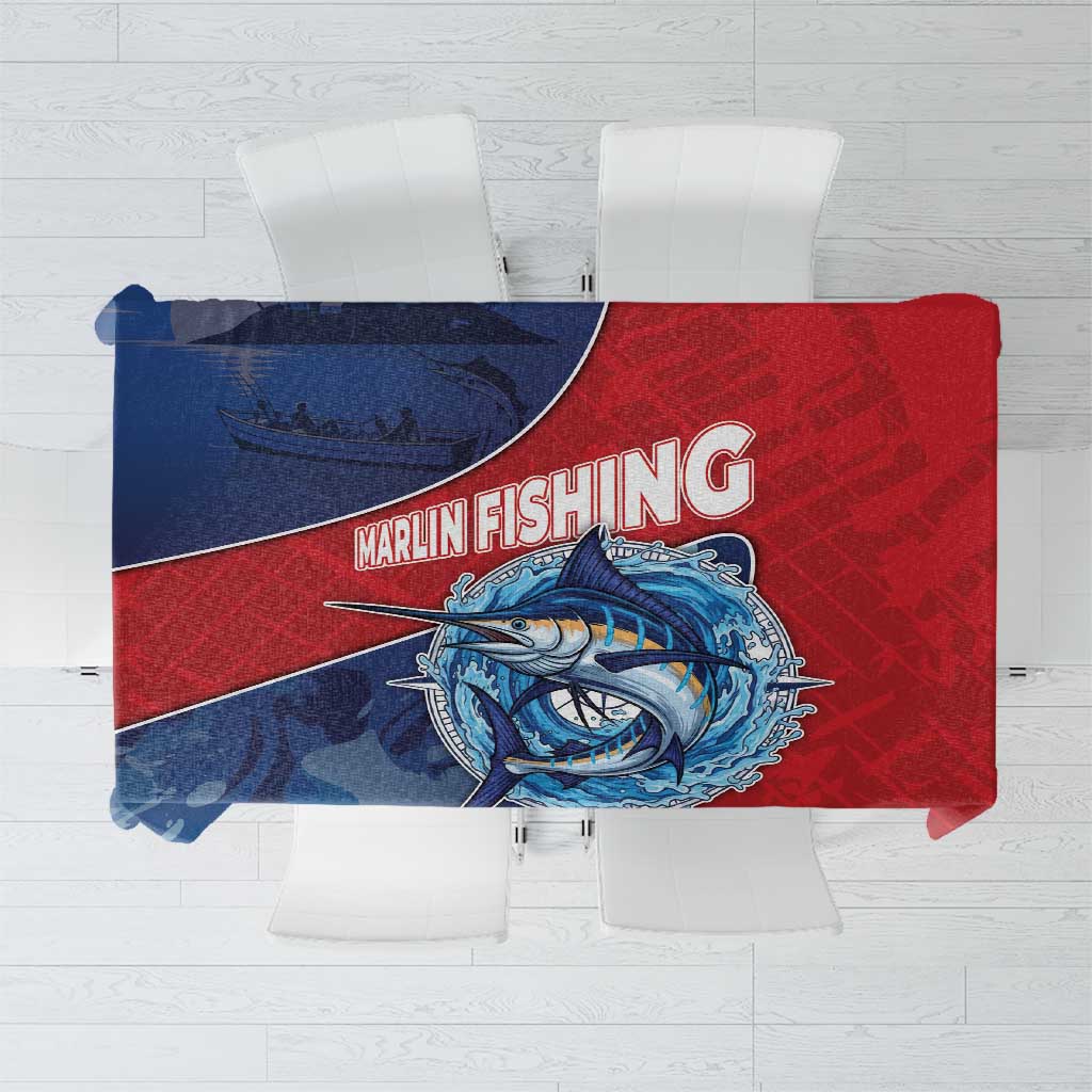 Dominican Republic Fishing Tablecloth Caribbean Master Baiter - Wonder Print Shop