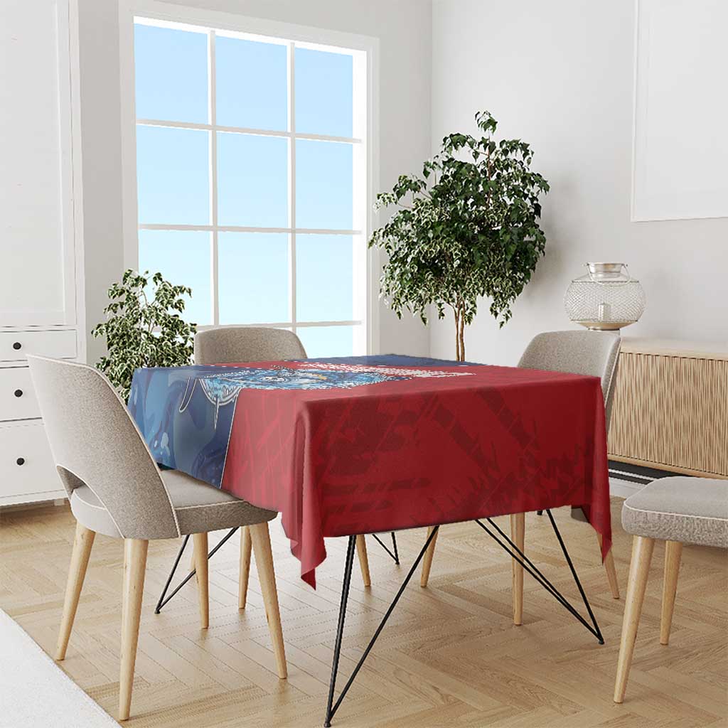 Dominican Republic Fishing Tablecloth Caribbean Master Baiter - Wonder Print Shop