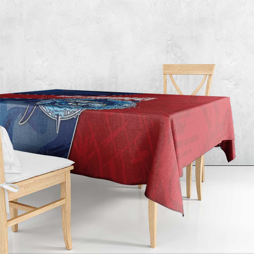 Dominican Republic Fishing Tablecloth Caribbean Master Baiter - Wonder Print Shop