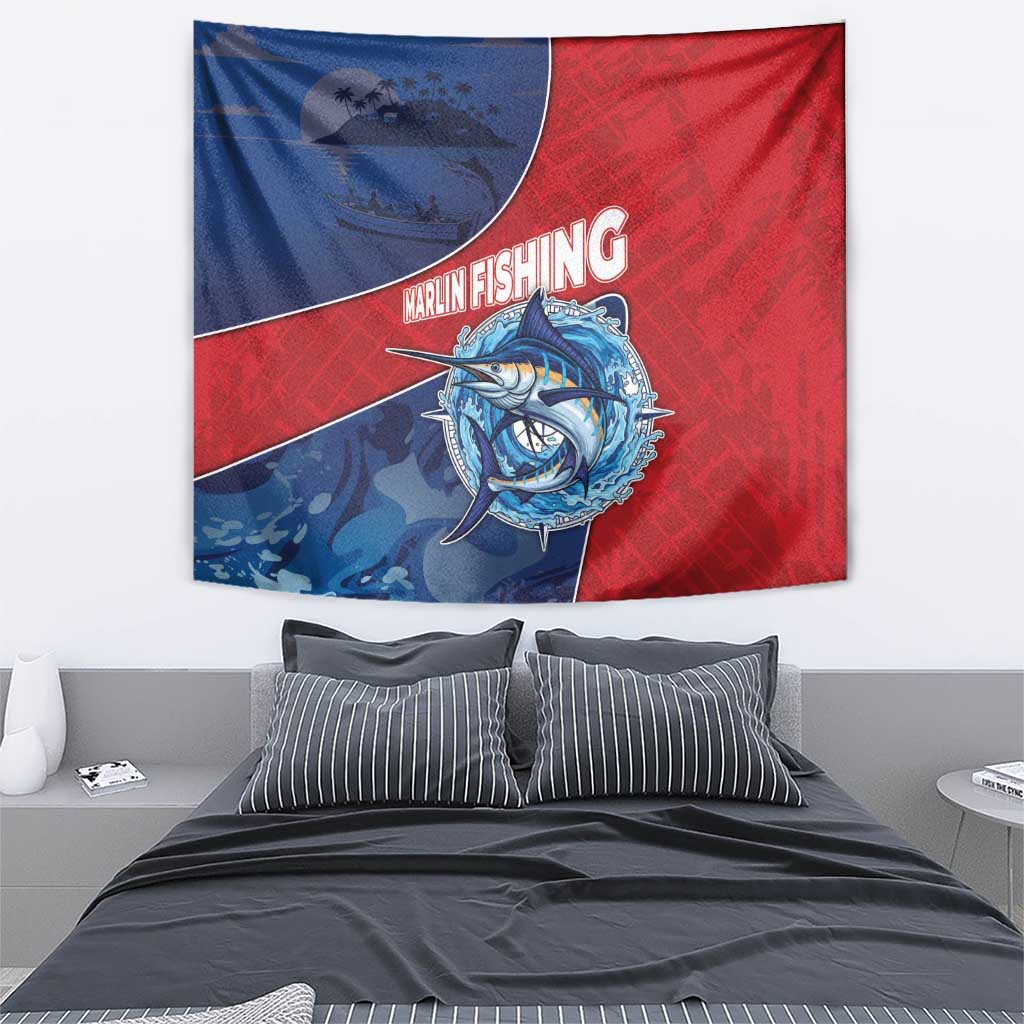 Dominican Republic Fishing Tapestry Caribbean Master Baiter - Wonder Print Shop