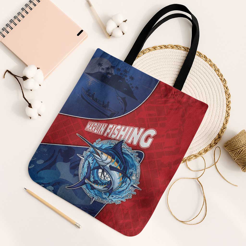 Dominican Republic Fishing Tote Bag Caribbean Master Baiter - Wonder Print Shop