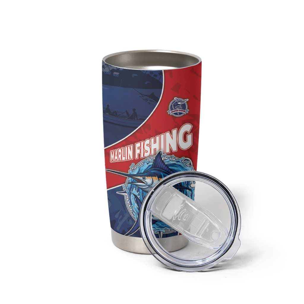 Dominican Republic Fishing Tumbler Cup Caribbean Master Baiter - Wonder Print Shop