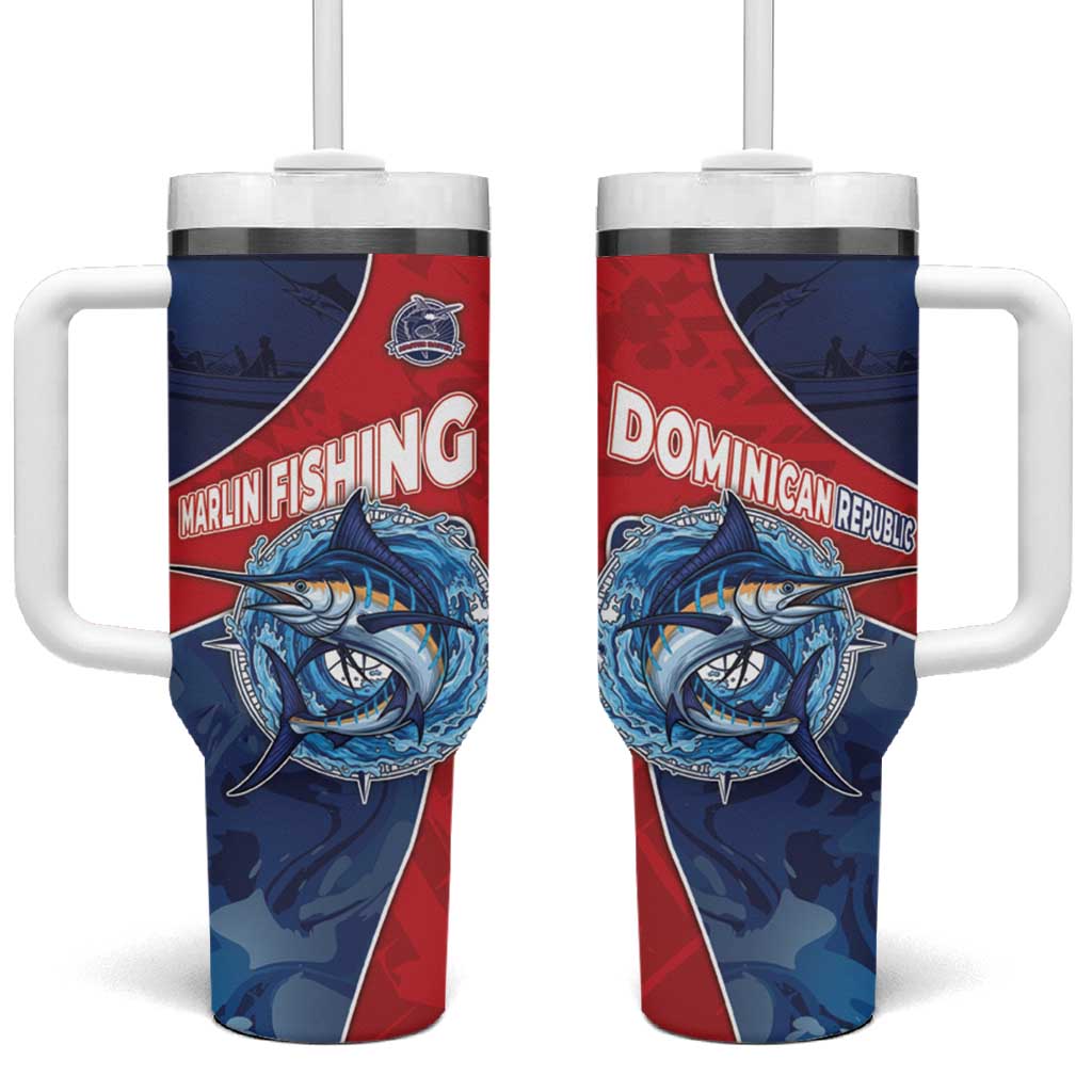Dominican Republic Fishing Tumbler With Handle Caribbean Master Baiter - Wonder Print Shop