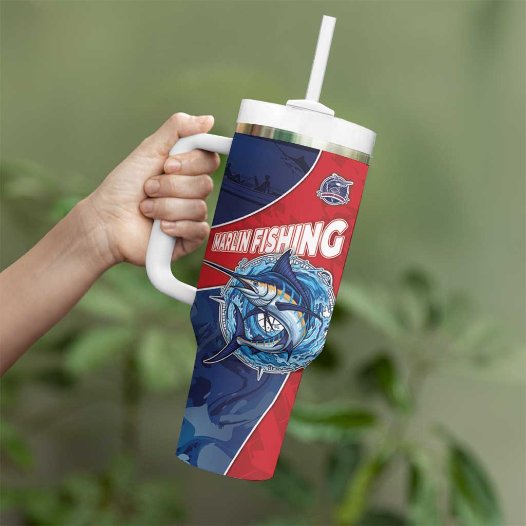 Dominican Republic Fishing Tumbler With Handle Caribbean Master Baiter - Wonder Print Shop