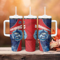 Dominican Republic Fishing Tumbler With Handle Caribbean Master Baiter - Wonder Print Shop