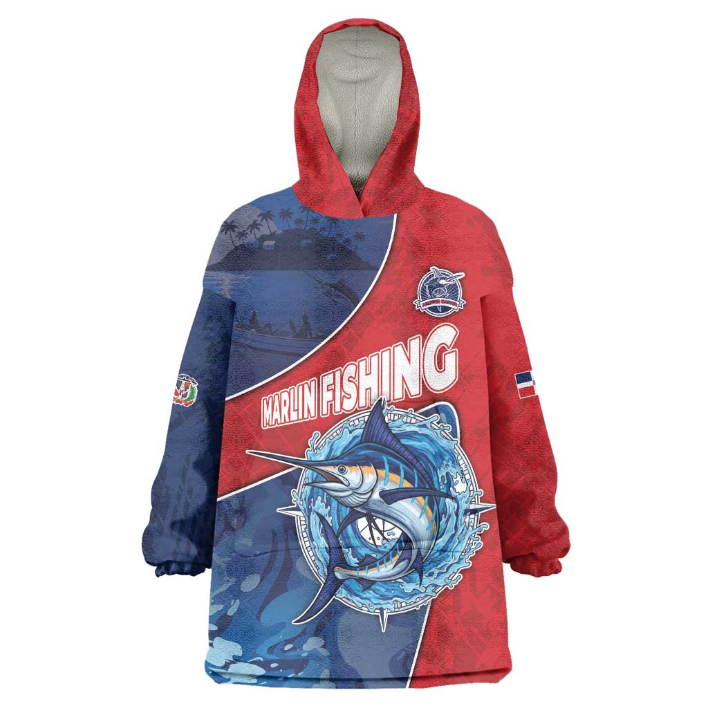 Dominican Republic Fishing Wearable Blanket Hoodie Caribbean Master Baiter - Wonder Print Shop