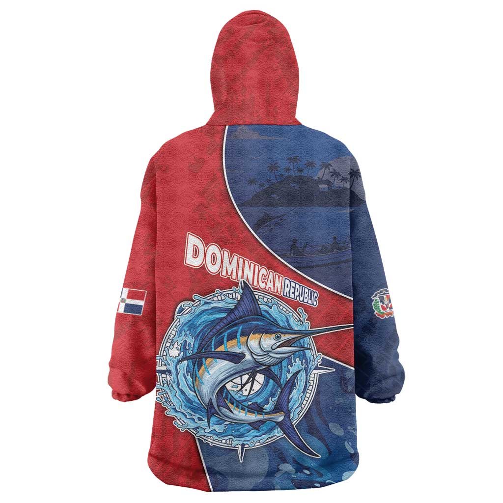 Dominican Republic Fishing Wearable Blanket Hoodie Caribbean Master Baiter - Wonder Print Shop
