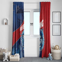Dominican Republic Fishing Window Curtain Caribbean Master Baiter - Wonder Print Shop