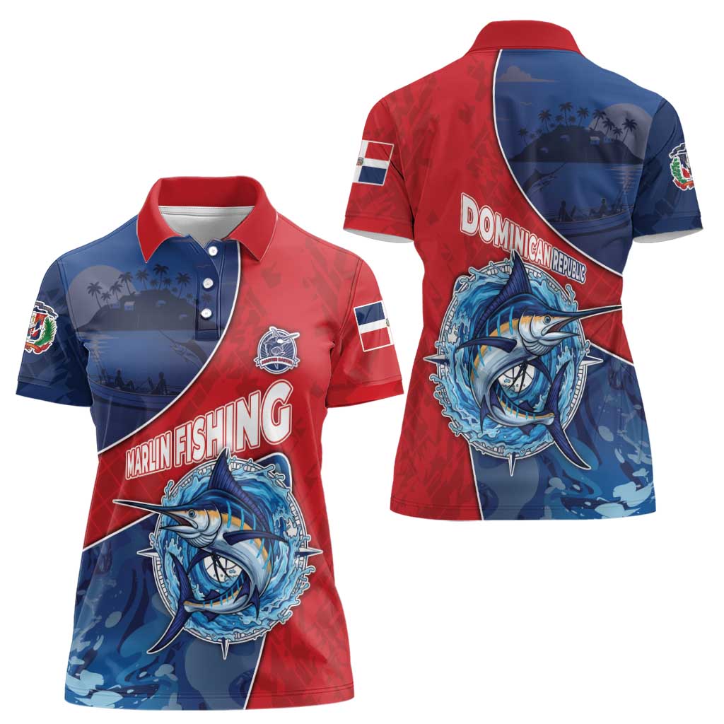 Dominican Republic Fishing Women Polo Shirt Caribbean Master Baiter - Wonder Print Shop