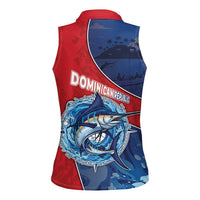 Dominican Republic Fishing Women Sleeveless Polo Shirt Caribbean Master Baiter - Wonder Print Shop