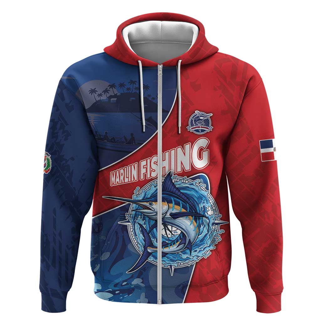 Dominican Republic Fishing Zip Hoodie Caribbean Master Baiter - Wonder Print Shop