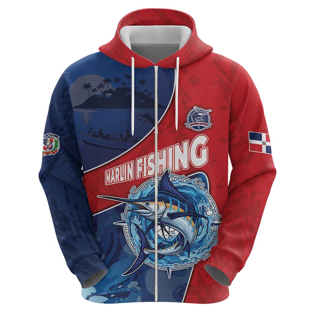 Dominican Republic Fishing Zip Hoodie Caribbean Master Baiter - Wonder Print Shop