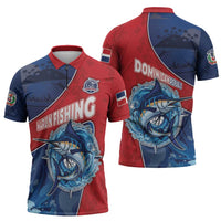 Dominican Republic Fishing Zipper Polo Shirt Caribbean Master Baiter - Wonder Print Shop