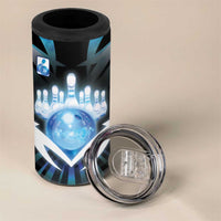 Personalized Bowling 4 in 1 Can Cooler Tumbler Cosmic Strike